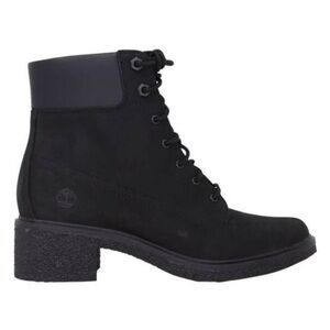 Timberland Women’s Black Leather Boots 8